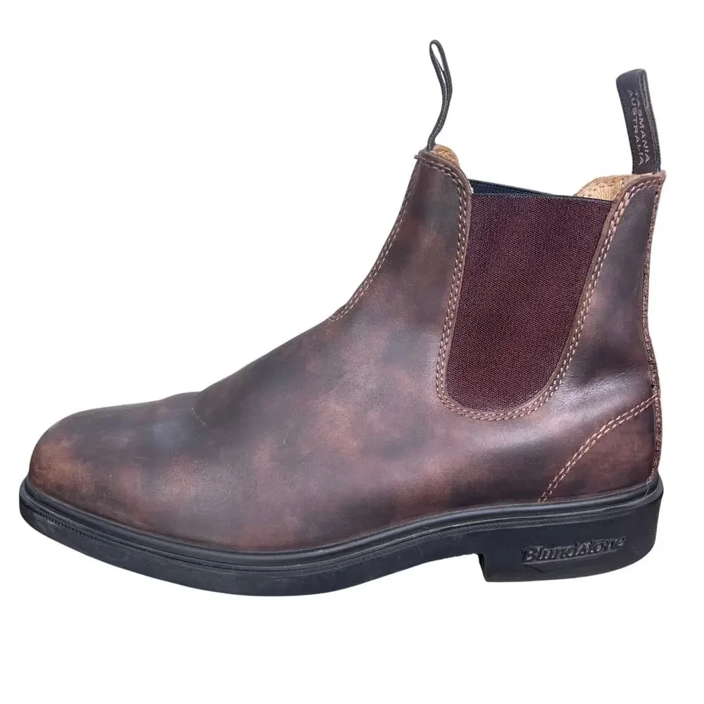 Blundstone Classic Rustic Brown Leather Chelsea Boots Size 9.5 US 10.5